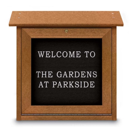 United Visual Products Outdoor Enclosed Combo Board, 48"x36", Black Frame/Black & Forbo UVCB4836ODB-BLACK-FORBO